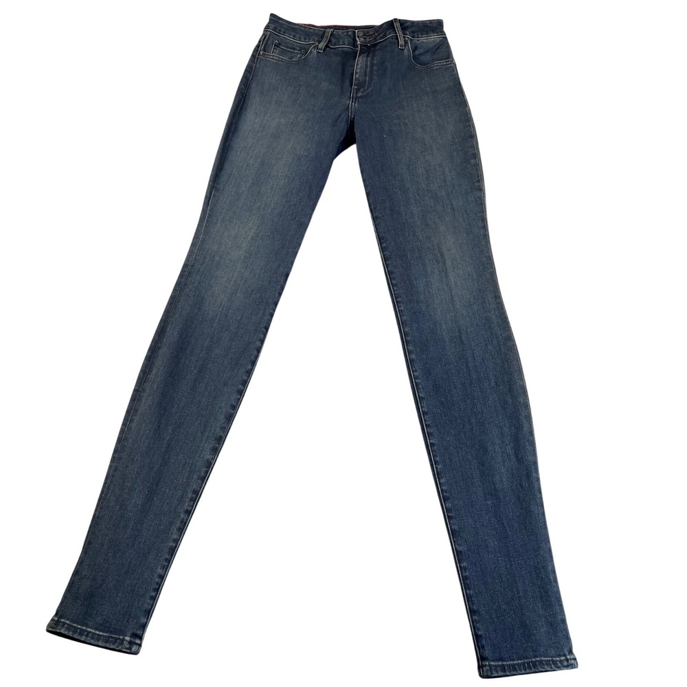 Raleigh Denim Workshop Haywood High Rise Skinny Jeans Dark Wash Womens 27 USA